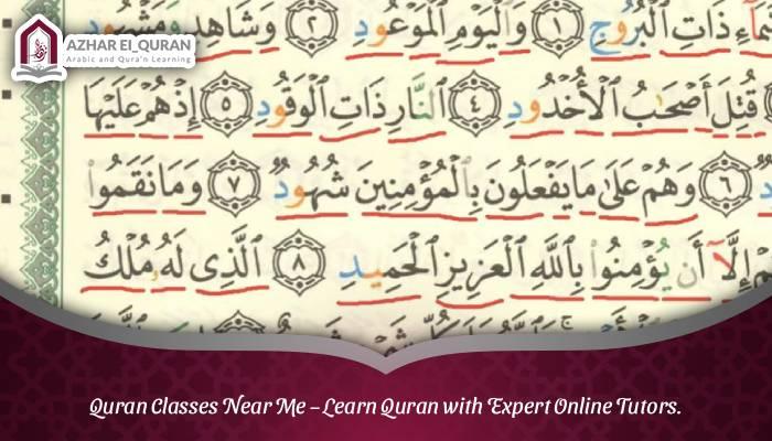 Quran Classes Near Me – Learn Quran with Expert Online Tutors.